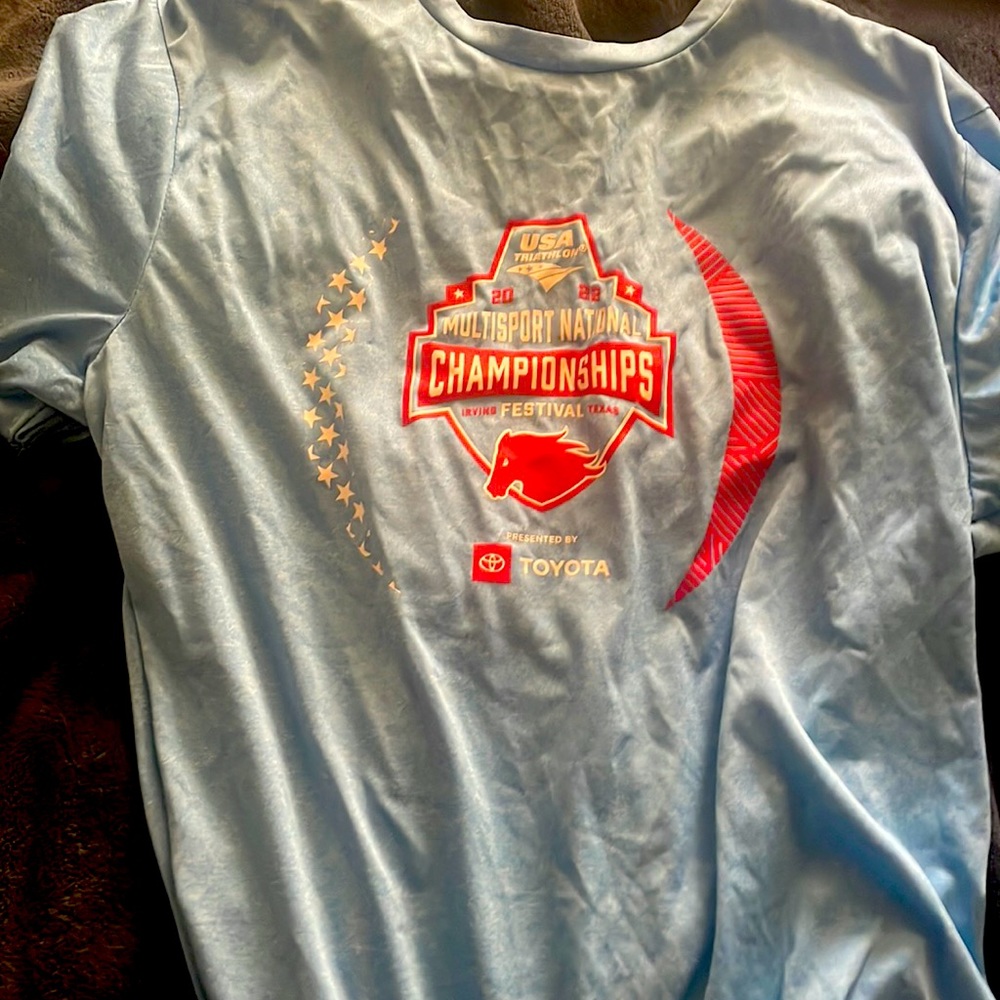 Large short sleeve T shirt USA Triathlon national championship Festival 2023